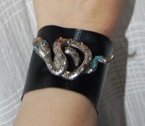 Reused Vinyl Rocker Cuff