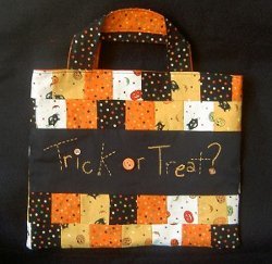 Patchwork Halloween Tote