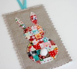 Patchwork Bunny Ornament