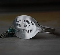 Stamped Metal Spoon Bracelet