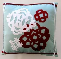 Fusible Applique Snowflake Pillowcase