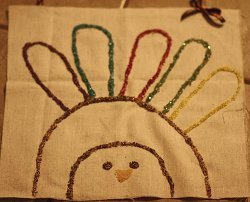 Bead-Embellished Turkey