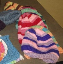 Striped Chemo Hats