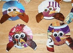 Cereal Box Turkey Pins