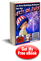 "11 Free Knitting Patterns for the 4th of July" eBook