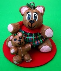 Dough Bear Ornaments