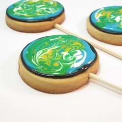 Earth Day Cookie Pops