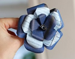 Pretty Recycled Paper Flowers