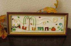 Quilled Autumn Sign