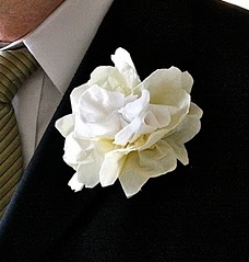 Napkin Wedding Flower Boutonnieres