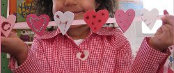Quick and Easy Paper Heart Garland