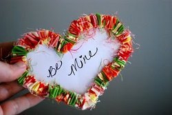 I Heart Ruffles Paper Valentine