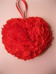 Rose Petal Heart Ornament