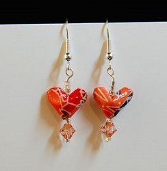 Origami Heart Earring Tutorial