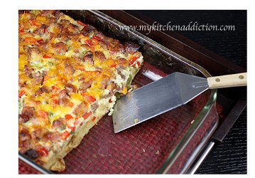 Breakfast Chicken Sausage and Egg Casserole