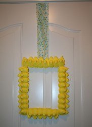 Square Easter Wreath... With Peeps!