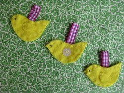 Felt Chick Ornaments