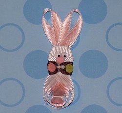 Ribbon Bunny Hair Clip