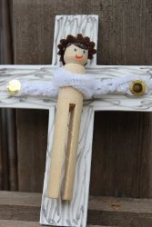 Jesus Clothespin Doll