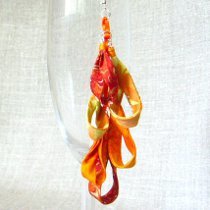 Fabric Chandelier Earrings