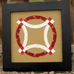 Modern Double Wedding Ring Wall Quilt