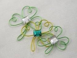 Wired Shamrock Pins