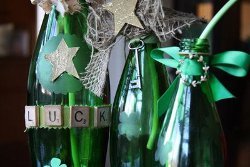 Shamrock Vases from Recycled Bottles