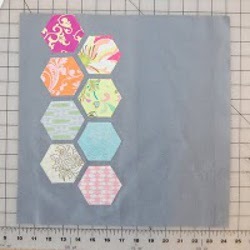 Modern Hexagon Quilted Pillow Part 1