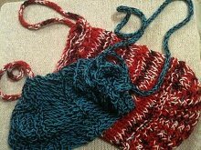 Loom Knit Mesh Bag