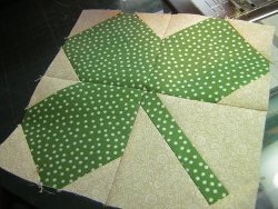 St. Patrick's Day Shamrock Quilt Part 1