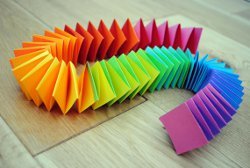 Folded Paper Rainbow Garland