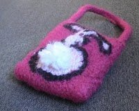 Felted Bunny Bag