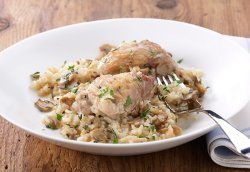 Chicken, Rice and Mushroom Casserole