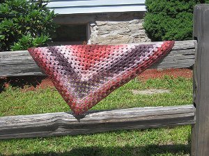 Half Granny Square Shawl