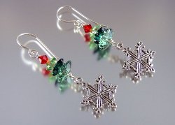 Festive Snowflake Earrings