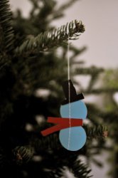 Paper Snowman Ornament