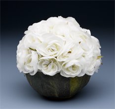 Elegant White Rose Centerpiece