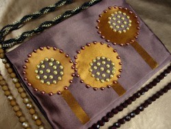 Faux Beaded Jewelry Pouch