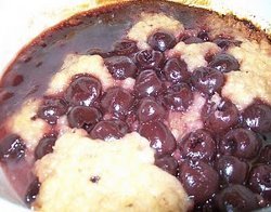 Slow Cooker Cherry Cobbler Pudding