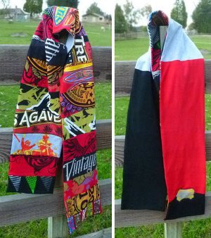 Patchwork T-shirt Scarf