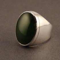 Sterling Silver Jade Ring