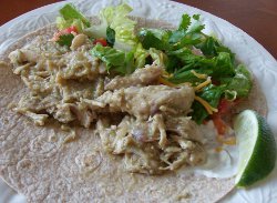 Tomatillo Chicken Tacos