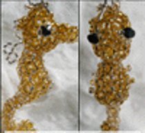 Beaded Seahorse Charm