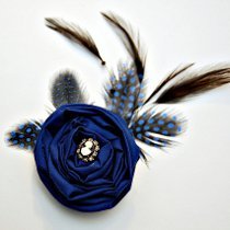 Royal Blue Flapper Hair Clip