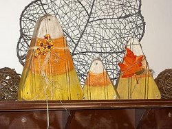 Wooden Candy Corn Decor