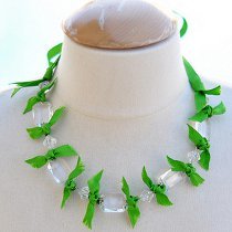 Crystal and Grosgrain Necklace
