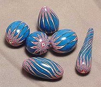 Chevron Clay Beads