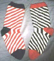 Candy Cane Christmas Socks