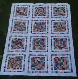 Hundred Patch Charm Quilt