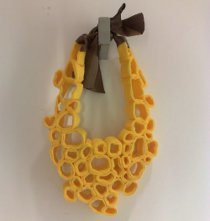 Felt Circle Statement Necklace